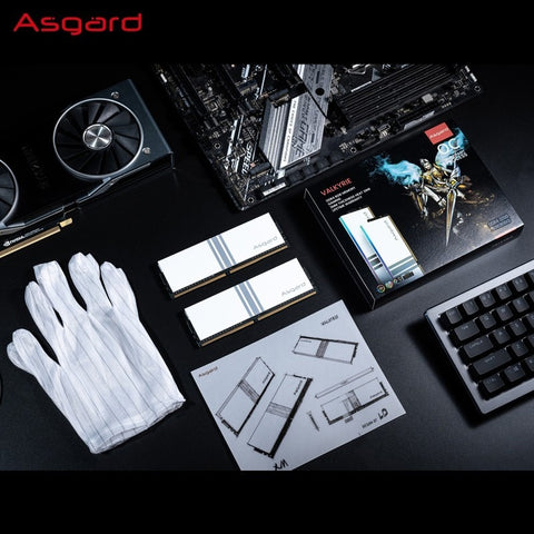 Asgard RGB RAM DDR4 Memory 8GBx2 16GBx2 3200MHz 3600MHz Valkyrie V5 Series Polar White Overclocking Performance for Desktop