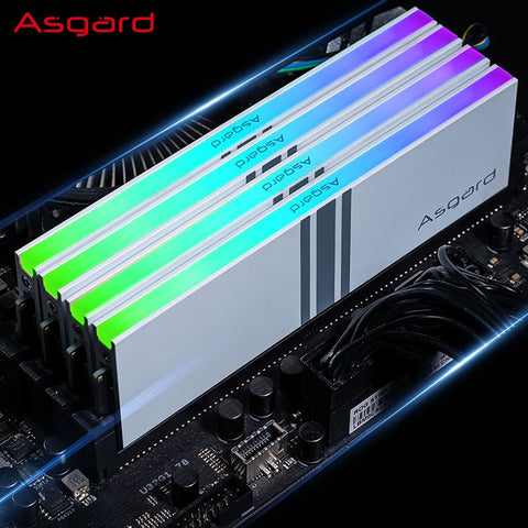 Asgard RGB RAM DDR4 Memory 8GBx2 16GBx2 3200MHz 3600MHz Valkyrie V5 Series Polar White Overclocking Performance for Desktop