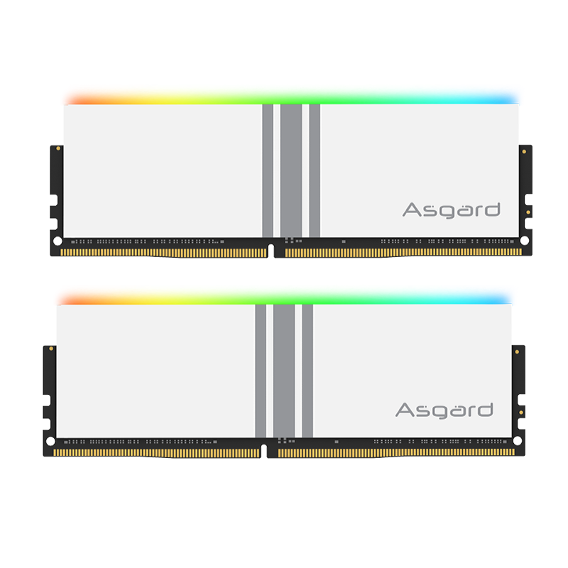 Asgard RGB RAM DDR4 Memory 8GBx2 16GBx2 3200MHz 3600MHz Valkyrie V5 Series Polar White Overclocking Performance for Desktop